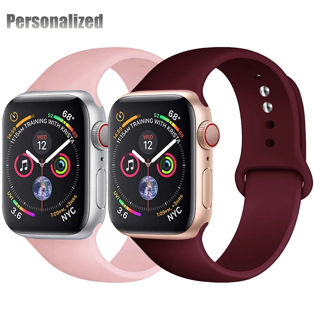 Ремешок силиконовый для Apple Watch band 44 мм 40 мм 38 мм 42 мм, браслет для iwatch watch, correa apple Watch Series 6 se 5 4 3 44 40 мм
Ремешок силиконовый для Apple Watch band 44 мм 40 мм 38 мм 42 мм, браслет для iwatch watch, correa apple Watch Series 6 se 5 4 3 44 40 мм