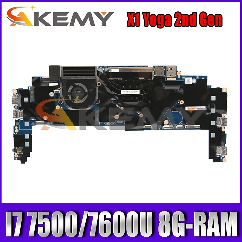 For Lenovo ThinkPad X1 Yoga 2nd Gen laptop motherboard 16822-1 W/ I7 7500 / 7600U 8G-RAM FRU 01AX866 01LV184 Mainboard
For Lenovo ThinkPad X1 Yoga 2nd Gen laptop motherboard 16822-1 W/ I7 7500 / 7600U 8G-RAM FRU 01AX866 01LV184 Mainboard