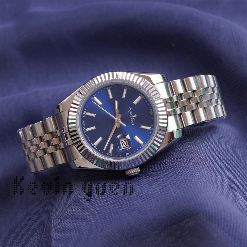 

Top New 41mm Datejust Steel Blue Watches Men Mechanical Automatic Watch Classic Business Fashion President Desinger Watches