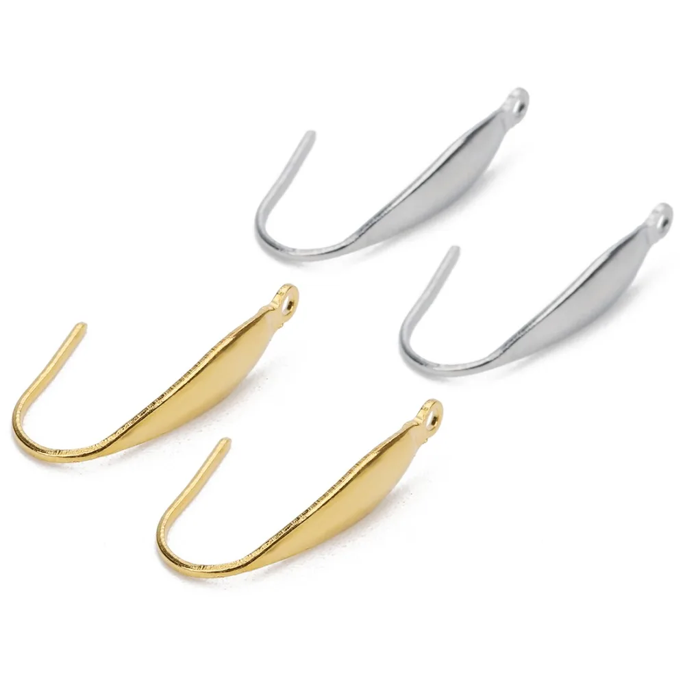 10pcs/Lot Gold Silver Color Stainless Steel Ear Wires Hooks DIY Stud Earrings Hooks Wire For Women Jewelry Findings 20.5x13mm
10pcs/Lot Gold Silver Color Stainless Steel Ear Wires Hooks DIY Stud Earrings Hooks Wire For Women Jewelry Findings 20.5x13mm