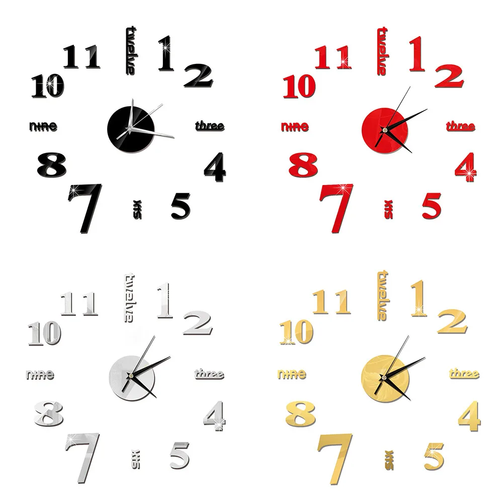3D Wall Clock Mirror Wall Stickers Creative DIY Wall Clocks Removable Art Decal Sticker Home Decor Living Room Quartz Needle Hot
3D Wall Clock Mirror Wall Stickers Creative DIY Wall Clocks Removable Art Decal Sticker Home Decor Living Room Quartz Needle Hot