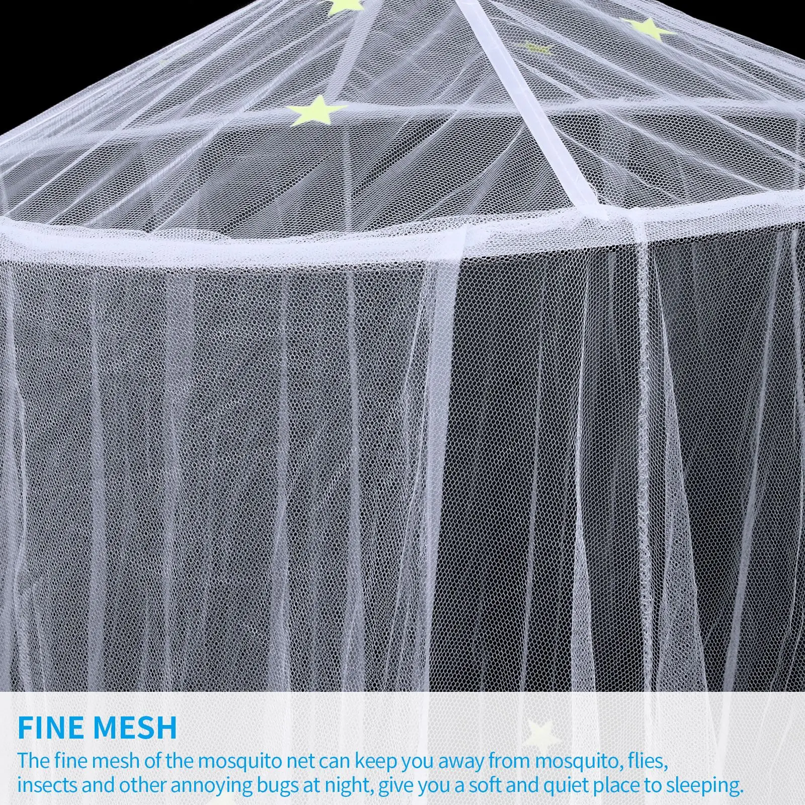 Luminous Stars Fine Mesh Large Size Dome Mosquito Net Household Large Bed Folding Mosquito Net Tent
Luminous Stars Fine Mesh Large Size Dome Mosquito Net Household Large Bed Folding Mosquito Net Tent