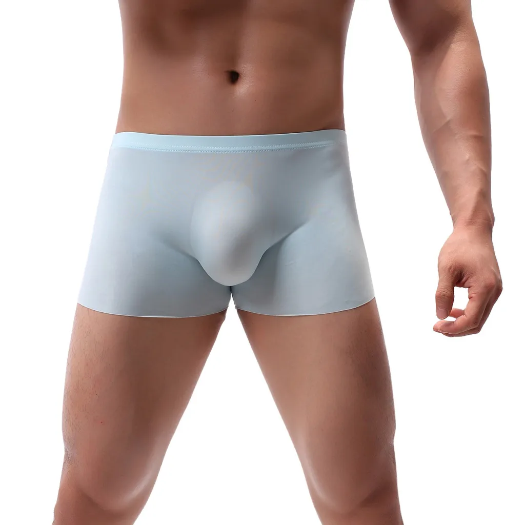 Men's Boxer Sexy Underpants Pure Color Breathable Patchwork Ice-silk Underwear Boxershort male ropa interior Cuecas hombre Boxer
Men's Boxer Sexy Underpants Pure Color Breathable Patchwork Ice-silk Underwear Boxershort male ropa interior Cuecas hombre Boxer