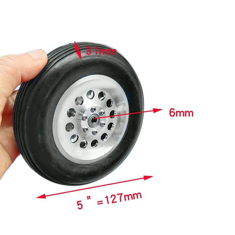 5 Inch CNC Aluminum Core Thin Rubber Wheel for RC Airplane Fixed-wing Car
5 Inch CNC Aluminum Core Thin Rubber Wheel for RC Airplane Fixed-wing Car
