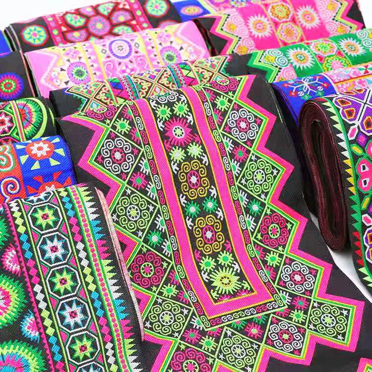 NEW Hmong Lace Wide 200MMX700MM Polyester Woven Jacquard Ribbon Skirt Decoration Neckline Cuff Ethnic DIY Sewing Accessories
NEW Hmong Lace Wide 200MMX700MM Polyester Woven Jacquard Ribbon Skirt Decoration Neckline Cuff Ethnic DIY Sewing Accessories