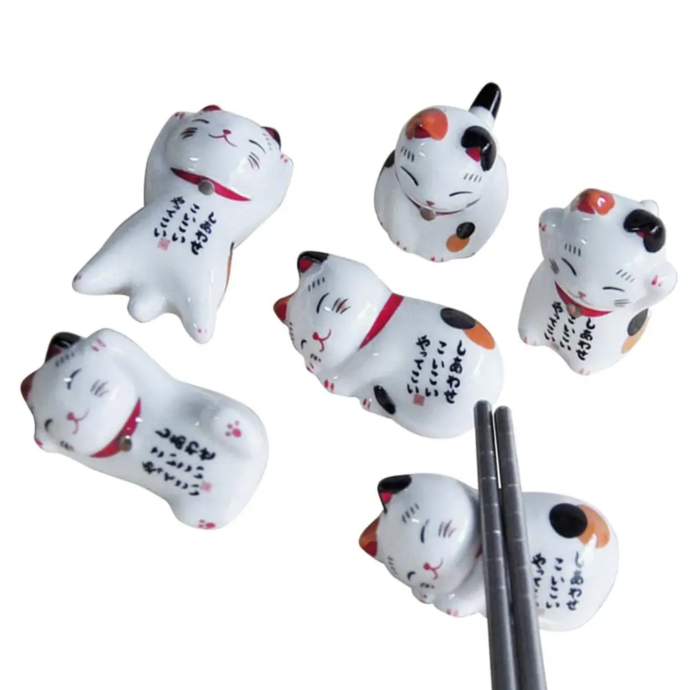 5Pcs Lucky Cat Chopsticks Holder Japanese Ceramic Chopsticks Care Ceramic Lucky Cat Home Hotel Ceramics Cute New Arrival
5Pcs Lucky Cat Chopsticks Holder Japanese Ceramic Chopsticks Care Ceramic Lucky Cat Home Hotel Ceramics Cute New Arrival