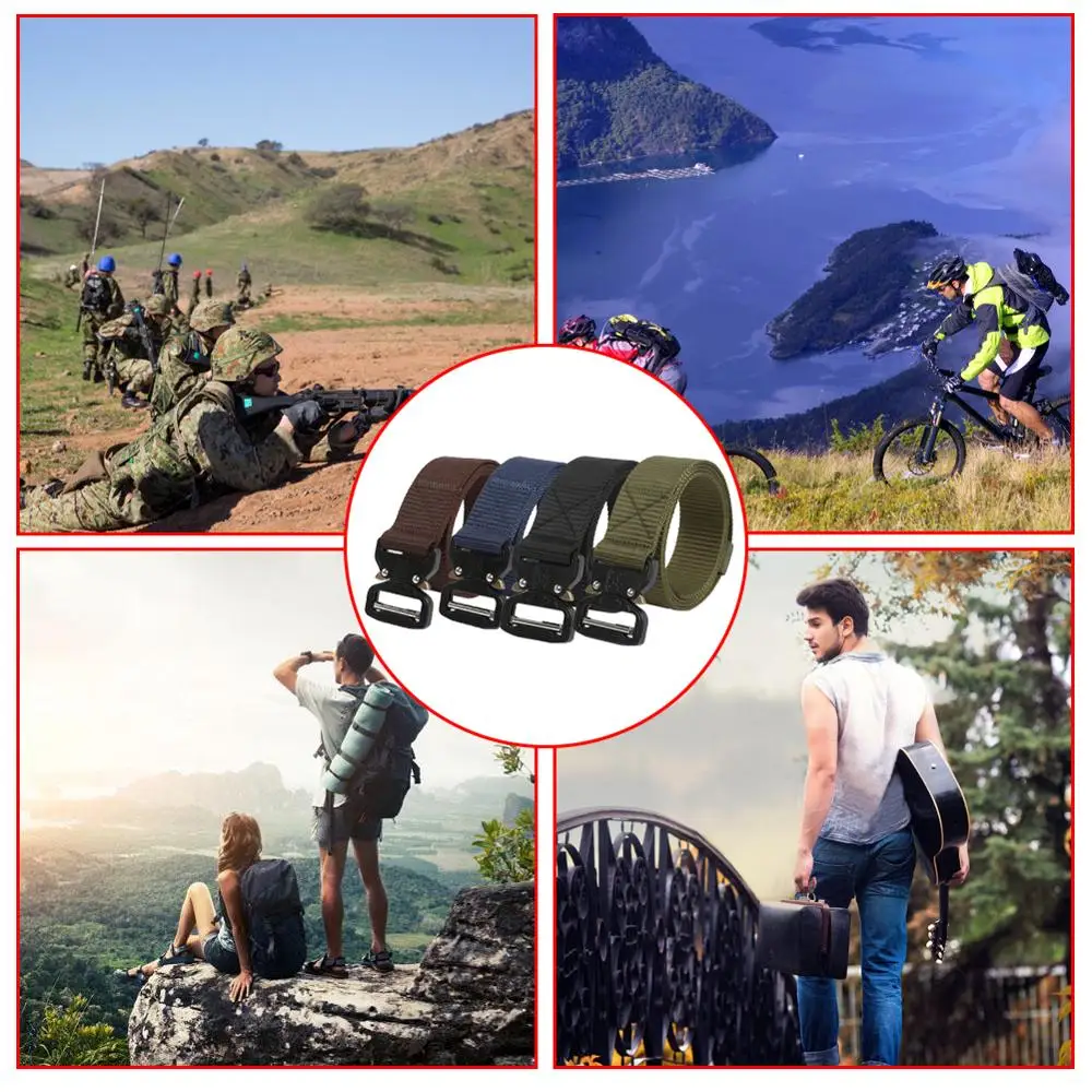 Adjustable Mens Tactical Belt Military Nylon Belt Outdoor multifunctional Training Belt Strap ceintures outdoor accessories
Adjustable Mens Tactical Belt Military Nylon Belt Outdoor multifunctional Training Belt Strap ceintures outdoor accessories