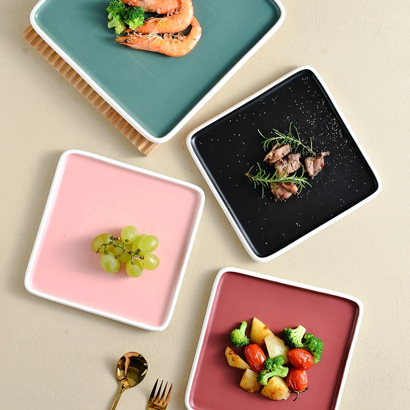 Square Ceramic Plate Hotel Decoration Grilled Wing Plate Snack Plate Sushi Plate Western Plate steak plate Restaurant Ornaments
Square Ceramic Plate Hotel Decoration Grilled Wing Plate Snack Plate Sushi Plate Western Plate steak plate Restaurant Ornaments
