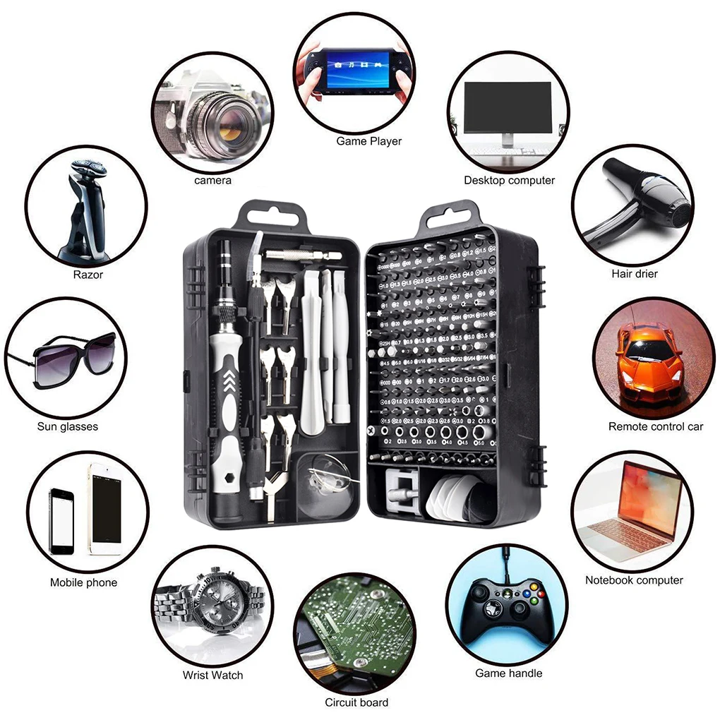 135 In 1 Screwdriver Set Torx Hex S2 Screwdriver Bits Tap Screw Driver Pocket Wrench Repair Phone Laptop Hand Tools Kit
135 In 1 Screwdriver Set Torx Hex S2 Screwdriver Bits Tap Screw Driver Pocket Wrench Repair Phone Laptop Hand Tools Kit