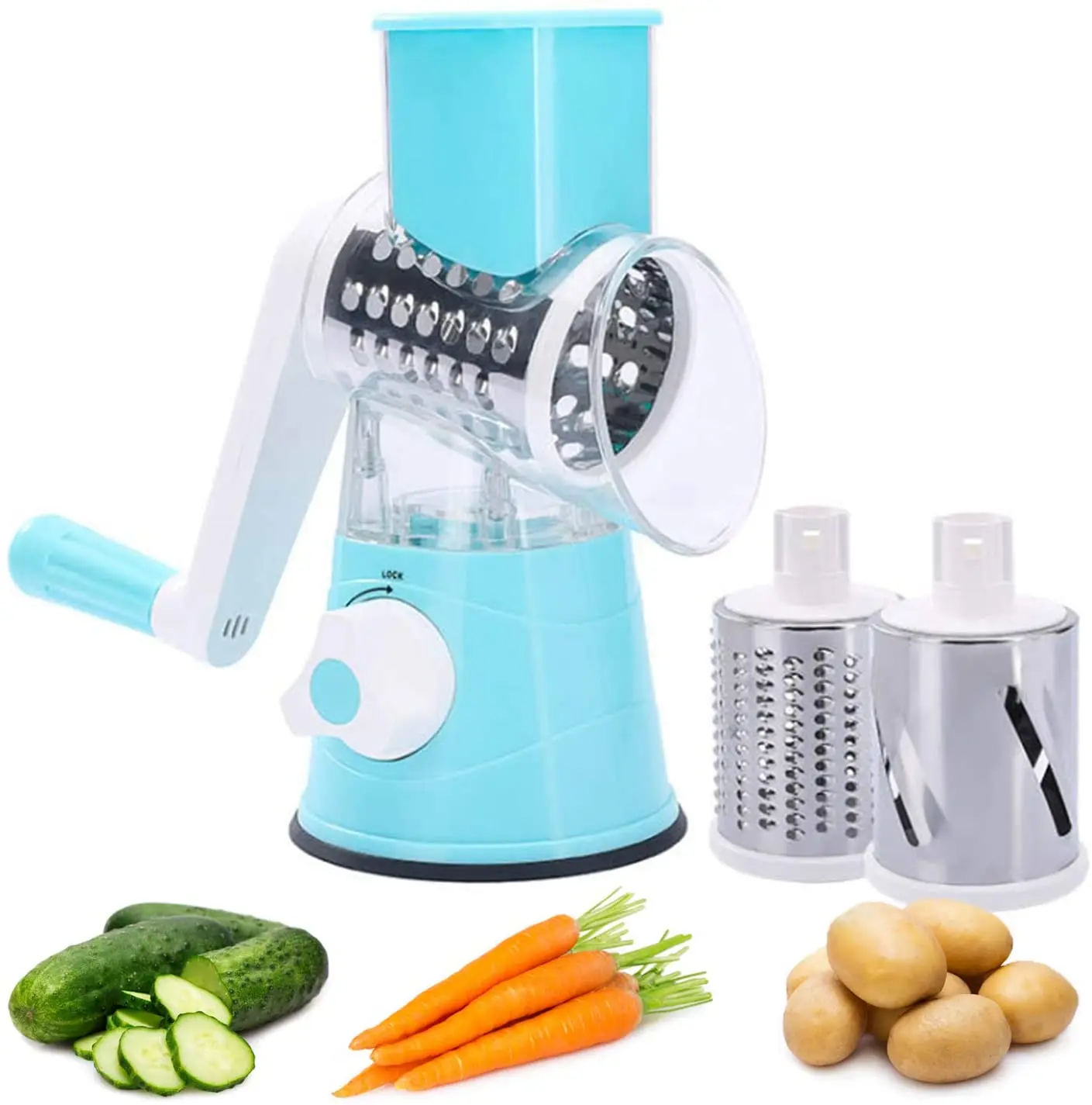 Potato Carrot Cheese Shredder Vegetable Cutter 3 In1 Multifunctional Vegetable Fruits Cutter Slicer Round Slicer Graters Chopper
Potato Carrot Cheese Shredder Vegetable Cutter 3 In1 Multifunctional Vegetable Fruits Cutter Slicer Round Slicer Graters Chopper