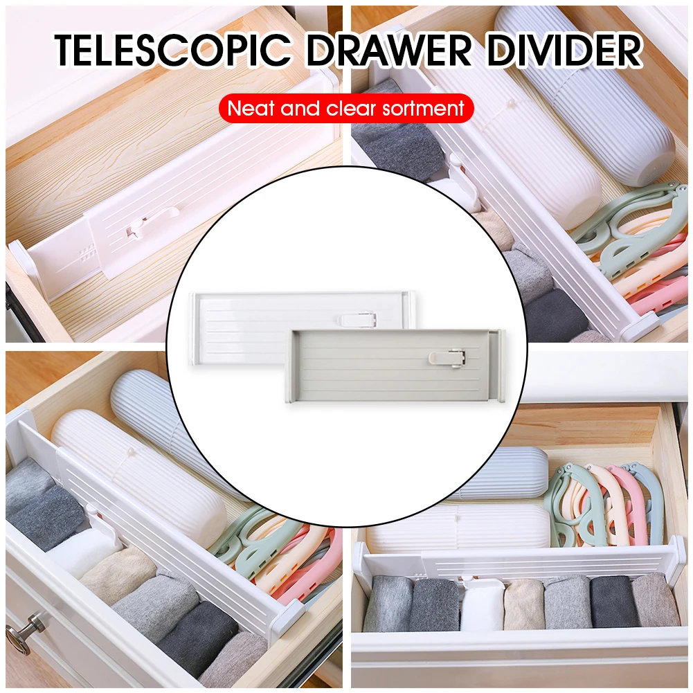 Adjustable plastic drawer divider with lock, expandable 27-47 cm retractable drawer organizer, household DIY storage rack
Adjustable plastic drawer divider with lock, expandable 27-47 cm retractable drawer organizer, household DIY storage rack