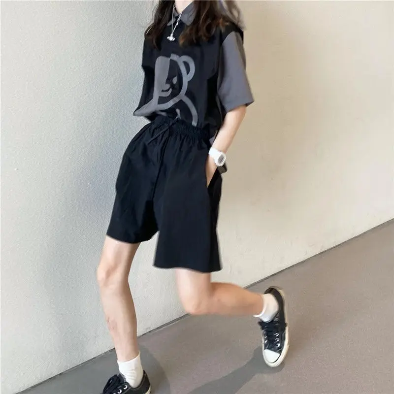HOUZHOU Vintage Kawaii Shirt for Girls Summer Harajuku Short Half Sleeve Oversize Korean Style Cute Black Chic Women Blouse 
HOUZHOU Vintage Kawaii Shirt for Girls Summer Harajuku Short Half Sleeve Oversize Korean Style Cute Black Chic Women Blouse
