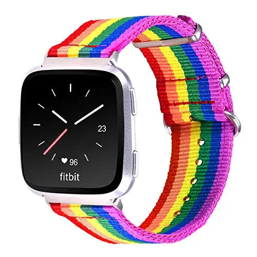 Rainbow Fitbit Versa Band Series ЛГБТ нейлоновые ремешки аксессуары дышащий спортивный браслет наручные часы BM126
Rainbow Fitbit Versa Band Series ЛГБТ нейлоновые ремешки аксессуары дышащий спортивный браслет наручные часы BM126