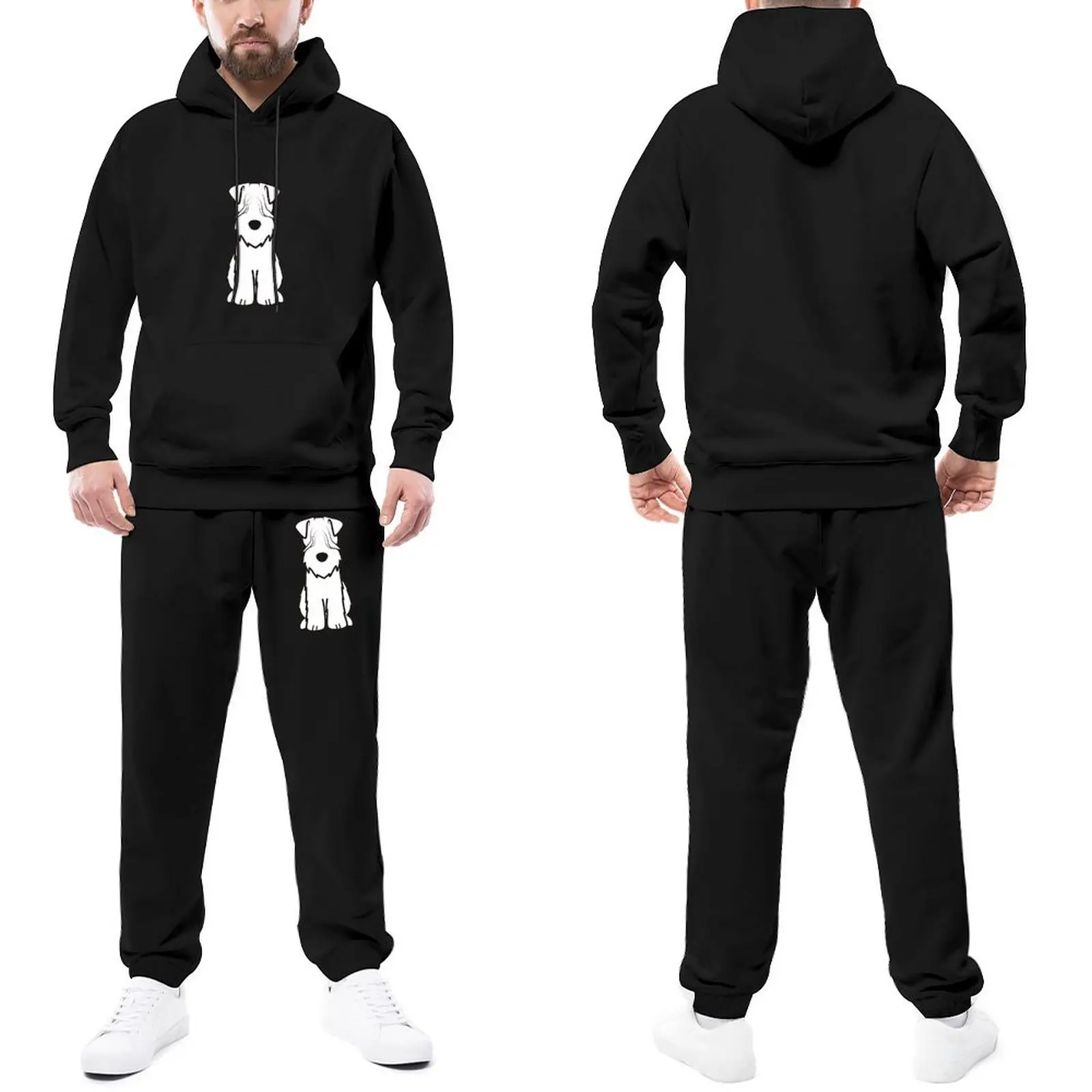 Dog Tracksuit Set Soft Coated Wheaten Terrier Men Sweatsuits Winter Sweatpants and Hoodie Set Fashion
Dog Tracksuit Set Soft Coated Wheaten Terrier Men Sweatsuits Winter Sweatpants and Hoodie Set Fashion