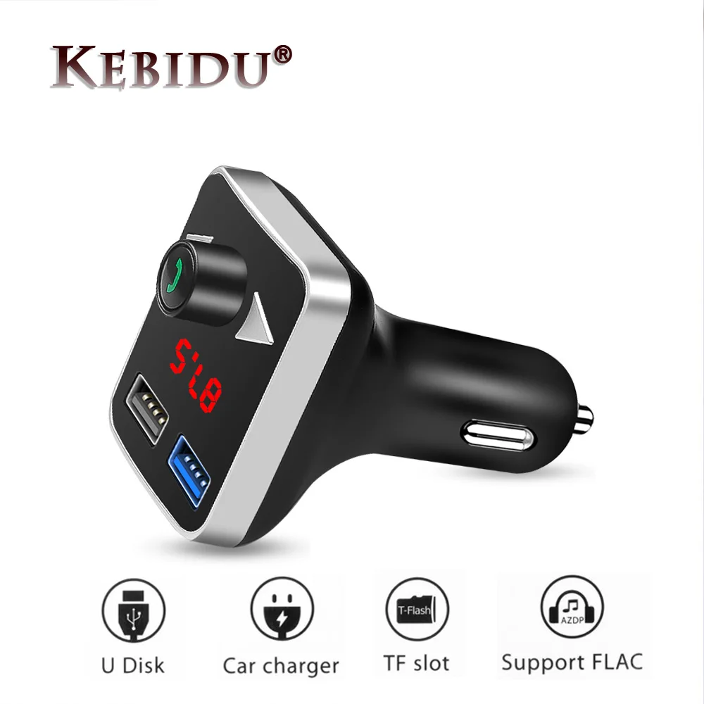 Фото Автомобильное зарядное устройство KEBIDU с двумя USB-портами 3 1 А автомобильный