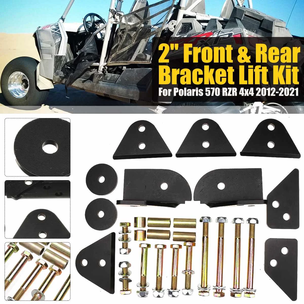 Передние и задние кронштейны UTV для подъема 2 дюйма для Polaris 570 RZR 4x4 2012-2021
Передние и задние кронштейны UTV для подъема 2 дюйма для Polaris 570 RZR 4x4 2012-2021