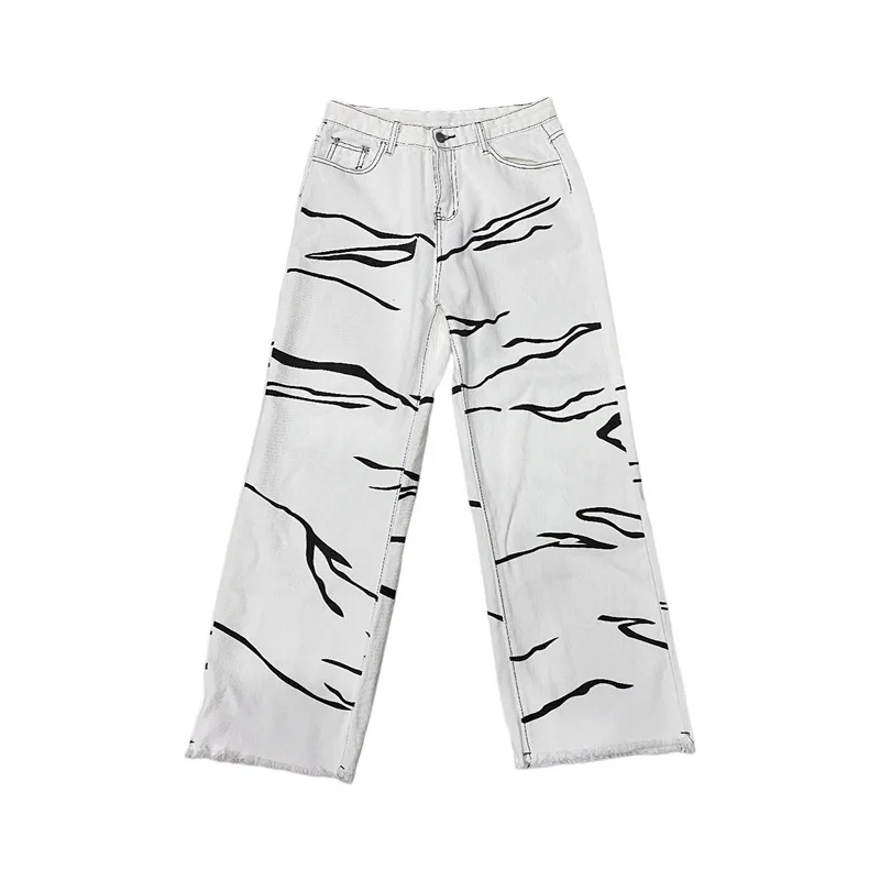 InsGoth Goth Punk White Wave Burrs Pants Streetwear High Waist Buttons Loose Hip-Hop Women Jeans Y2K Harajuku Grunge Trousers
InsGoth Goth Punk White Wave Burrs Pants Streetwear High Waist Buttons Loose Hip-Hop Women Jeans Y2K Harajuku Grunge Trousers