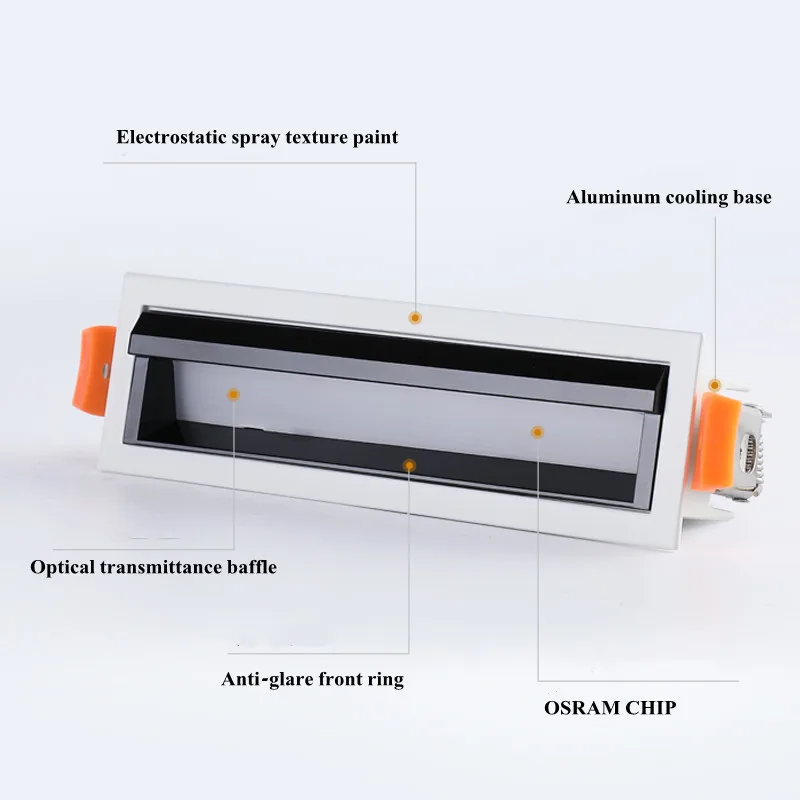 Recessed Square COB Dimmable LED Downlights 10W 20W 30W 40W LED Ceiling Spot Lights AC85V~265V LED Strip Lights Indoor Lighting
Recessed Square COB Dimmable LED Downlights 10W 20W 30W 40W LED Ceiling Spot Lights AC85V~265V LED Strip Lights Indoor Lighting