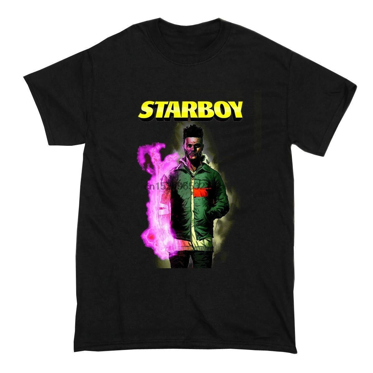 Новая рубашка черная футболка с изображением комиксов STARBOY Sz USA 3D для мужчин хит