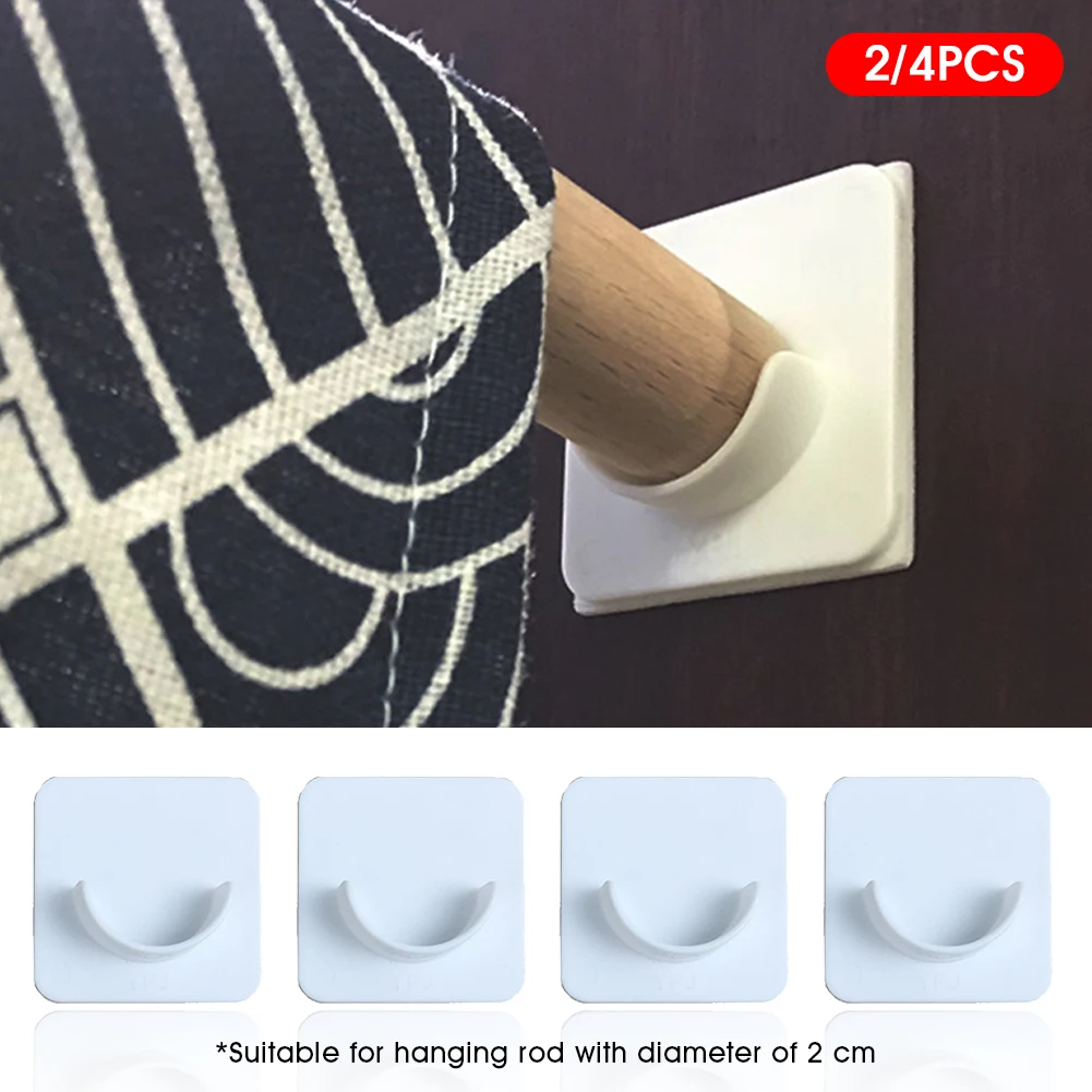 2/4PCS Easy Install No Drilling Bathroom Window Treatment Curtain Rod Holder Adhesive Plastic Universal Stick On Wall Mounted
2/4PCS Easy Install No Drilling Bathroom Window Treatment Curtain Rod Holder Adhesive Plastic Universal Stick On Wall Mounted