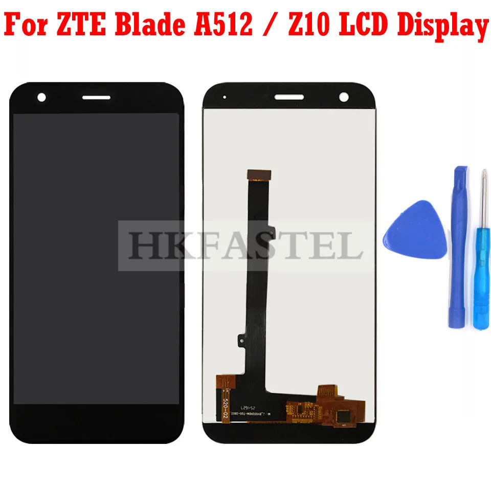 Hkfatel ЖК дисплей для мобильного телефона ZTE Blade A512 Z10 кодирующий преобразователь сенсорного экрана в