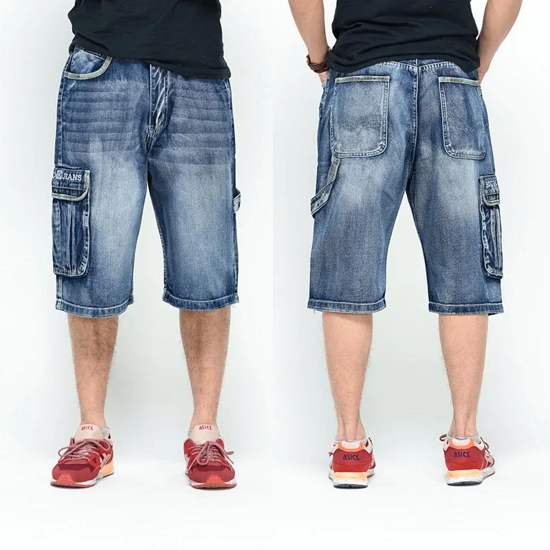NEW 2021 Men Loose Jeans HIP HOP Skateboard short Jeans Men's Fashion trousers Size 30-46 Big pockets
NEW 2021 Men Loose Jeans HIP HOP Skateboard short Jeans Men's Fashion trousers Size 30-46 Big pockets