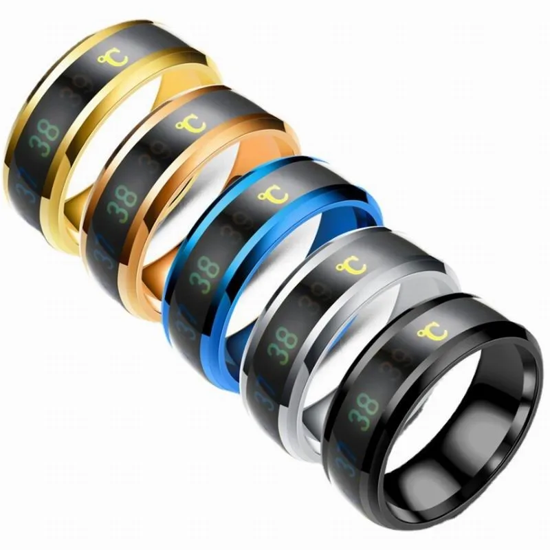 Кольцо для измерения температуры тела с умным датчиком, кольцо для измерения температуры тела из нержавеющей стали, модный дисплей, кольца ...
Кольцо для измерения температуры тела с умным датчиком, кольцо для измерения температуры тела из нержавеющей стали, модный дисплей, кольца ...