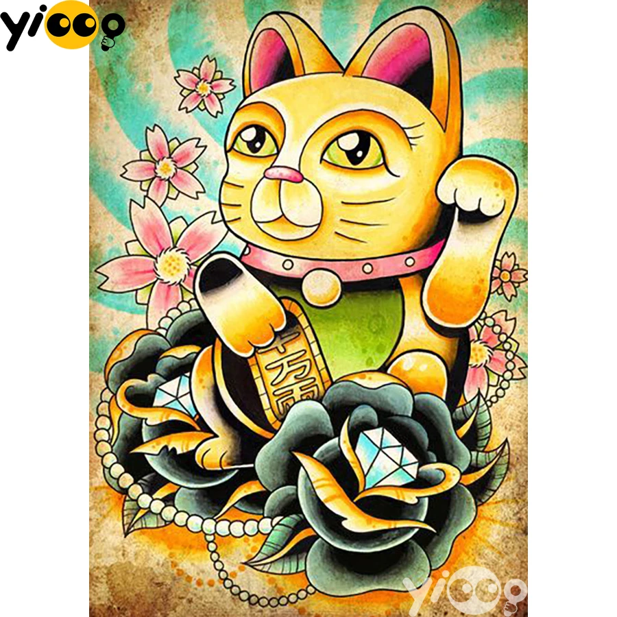 Full Square/Round Drill Diamond Painting Cross Stitch Embroidery Wealth Cat Rhinestone Mosaic Home Decor Gift AX2424 
Full Square/Round Drill Diamond Painting Cross Stitch Embroidery Wealth Cat Rhinestone Mosaic Home Decor Gift AX2424