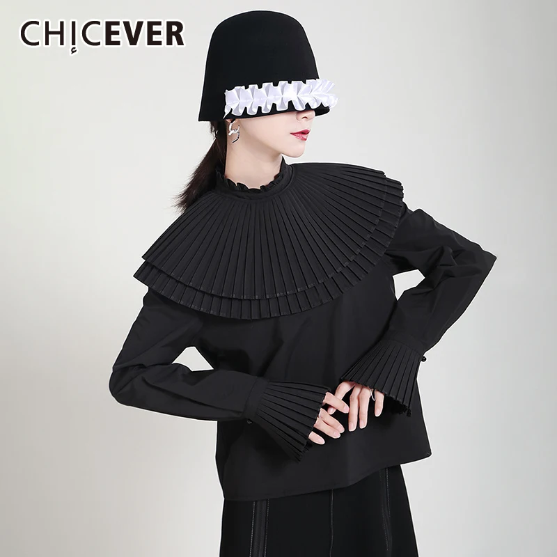 CHICEVER Лоскутная черная Повседневная рубашка с оборками для женщин, круглый воротник, длинный рукав, свободные Однотонные блузки, Женская кор...
CHICEVER Лоскутная черная Повседневная рубашка с оборками для женщин, круглый воротник, длинный рукав, свободные Однотонные блузки, Женская кор...
