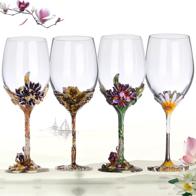 ENAMEL WINE GLASS UPSCALE WEDDING GIFTS CRYSTAL GLASS METAL BASE RECEPTION BAR EUROPEAN STYLE CREATIVE RED WINE CUP
ENAMEL WINE GLASS UPSCALE WEDDING GIFTS CRYSTAL GLASS METAL BASE RECEPTION BAR EUROPEAN STYLE CREATIVE RED WINE CUP