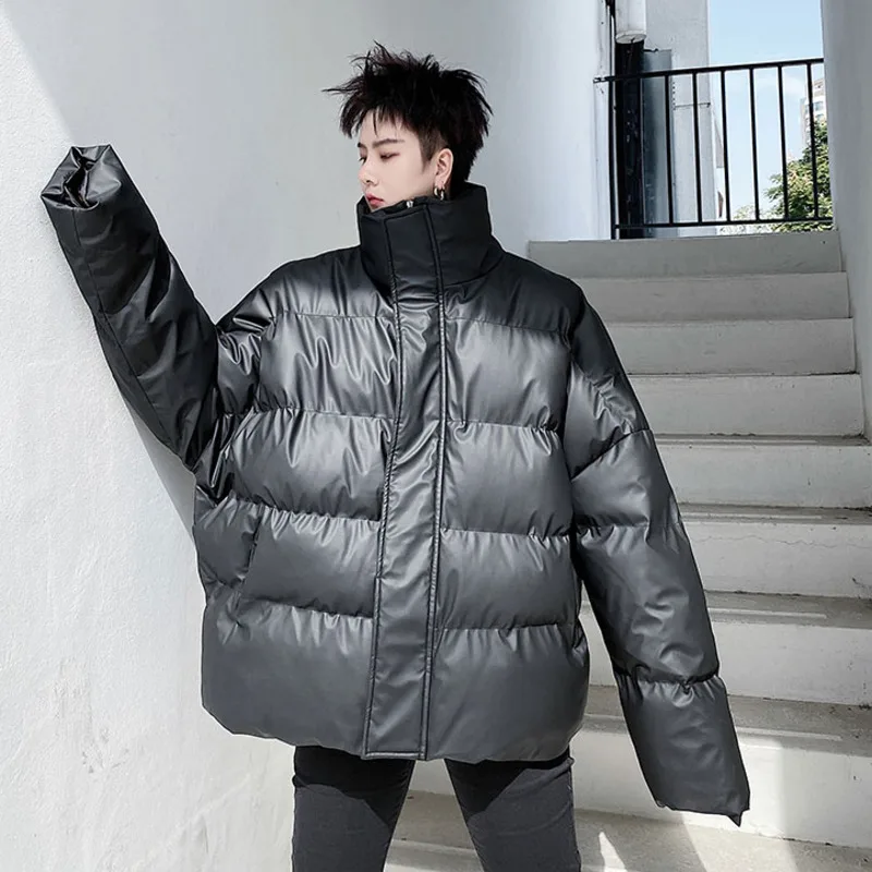 Men's Clothing Korean Short Style PU Leather Cotton-padded Clothes 2022 Witner Clothes Couple Korean Fashion Oversize Coat
Men's Clothing Korean Short Style PU Leather Cotton-padded Clothes 2022 Witner Clothes Couple Korean Fashion Oversize Coat