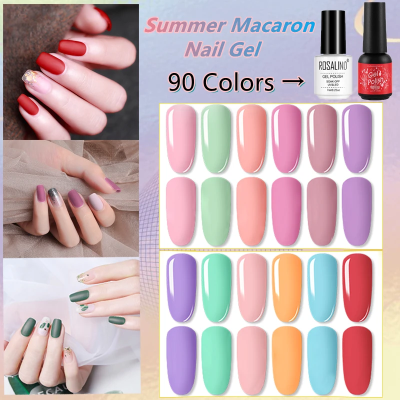 Rosalind Summer Macaron Gel Nail Polish Semi Permanent Hybrid Varnish Multicolor Art Design For Manicure Matt Base Top Coating
Rosalind Summer Macaron Gel Nail Polish Semi Permanent Hybrid Varnish Multicolor Art Design For Manicure Matt Base Top Coating