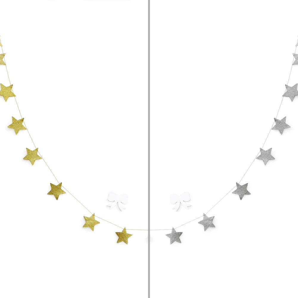 Gold Silver Stars Hanging Decoration Garland Perfection Sparkling Star Garland Bunting For Decoration Kids Rooms Mosquito Nets
Gold Silver Stars Hanging Decoration Garland Perfection Sparkling Star Garland Bunting For Decoration Kids Rooms Mosquito Nets