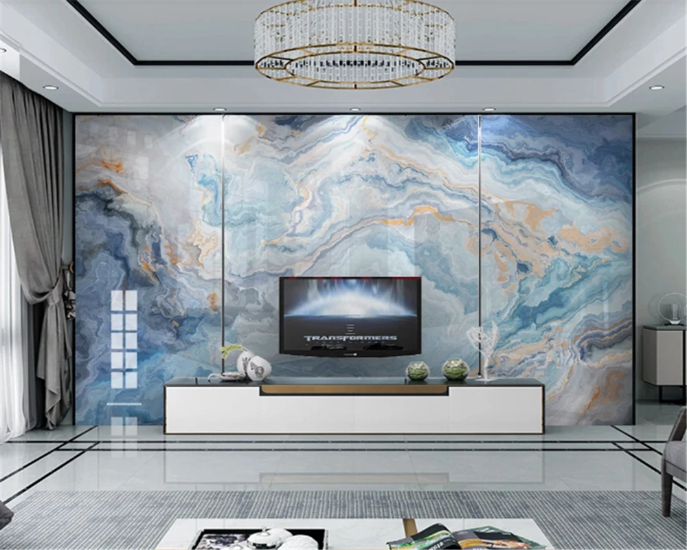 beibehang behang Custom bedroom living room decoration painting modern blue cornucopia landscape marble TV background wallpaper
beibehang behang Custom bedroom living room decoration painting modern blue cornucopia landscape marble TV background wallpaper