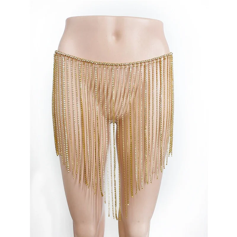 Fashion Luxury Rhinestone Waist Belly Chain Women's Full-Wrap Fringed Crystal Dance Scarf Beach Club Bikini Full Body Jewelry
Fashion Luxury Rhinestone Waist Belly Chain Women's Full-Wrap Fringed Crystal Dance Scarf Beach Club Bikini Full Body Jewelry