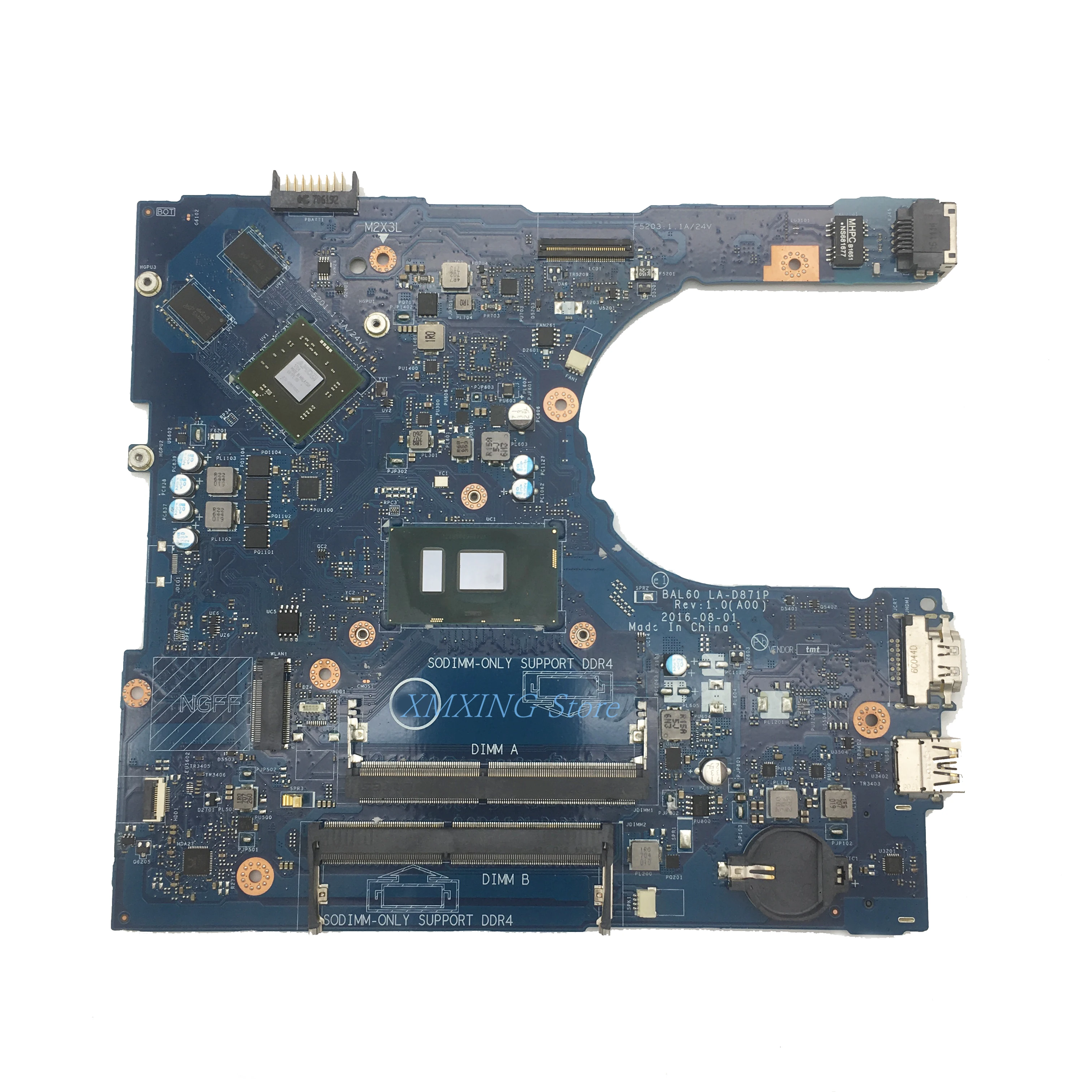 FULCOL для DELL Vostro 14 5468 5468D материнская плата ноутбука I7 7500U Geforce940MX LA D871P CN 09DT3W 9DT3W