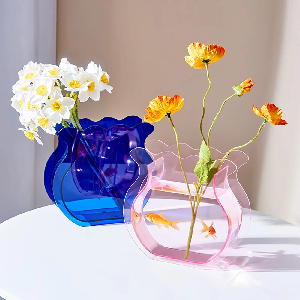 Nordic Home Decoration Vase Rainbow Acrylic Transparent Ins Household Vase Living Room Desktop Terrarium Decoration Accessories
Nordic Home Decoration Vase Rainbow Acrylic Transparent Ins Household Vase Living Room Desktop Terrarium Decoration Accessories