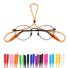 Colorful Adjustable Silicone Eyeglasses Strap Chain Sports Anti-Slip String Sunglasses Ropes Band Cord Holder Glasses Legs Parts