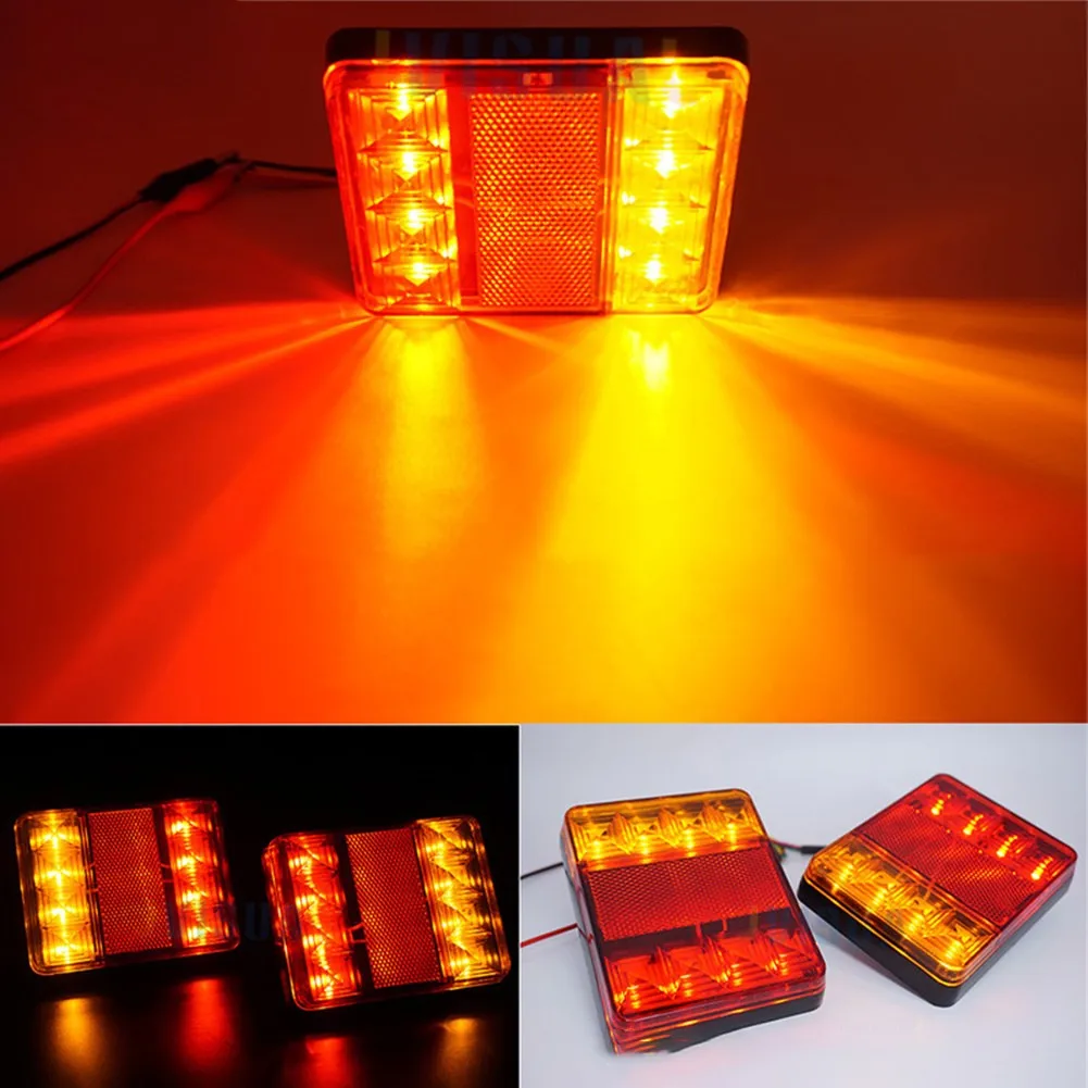 2pc Trailer Truck 8 LED Taillight Brake Stop Turn Signal Indicator Lamp Tail 12V For Trailers Trucks Boat Caravans Shockproof
2pc Trailer Truck 8 LED Taillight Brake Stop Turn Signal Indicator Lamp Tail 12V For Trailers Trucks Boat Caravans Shockproof