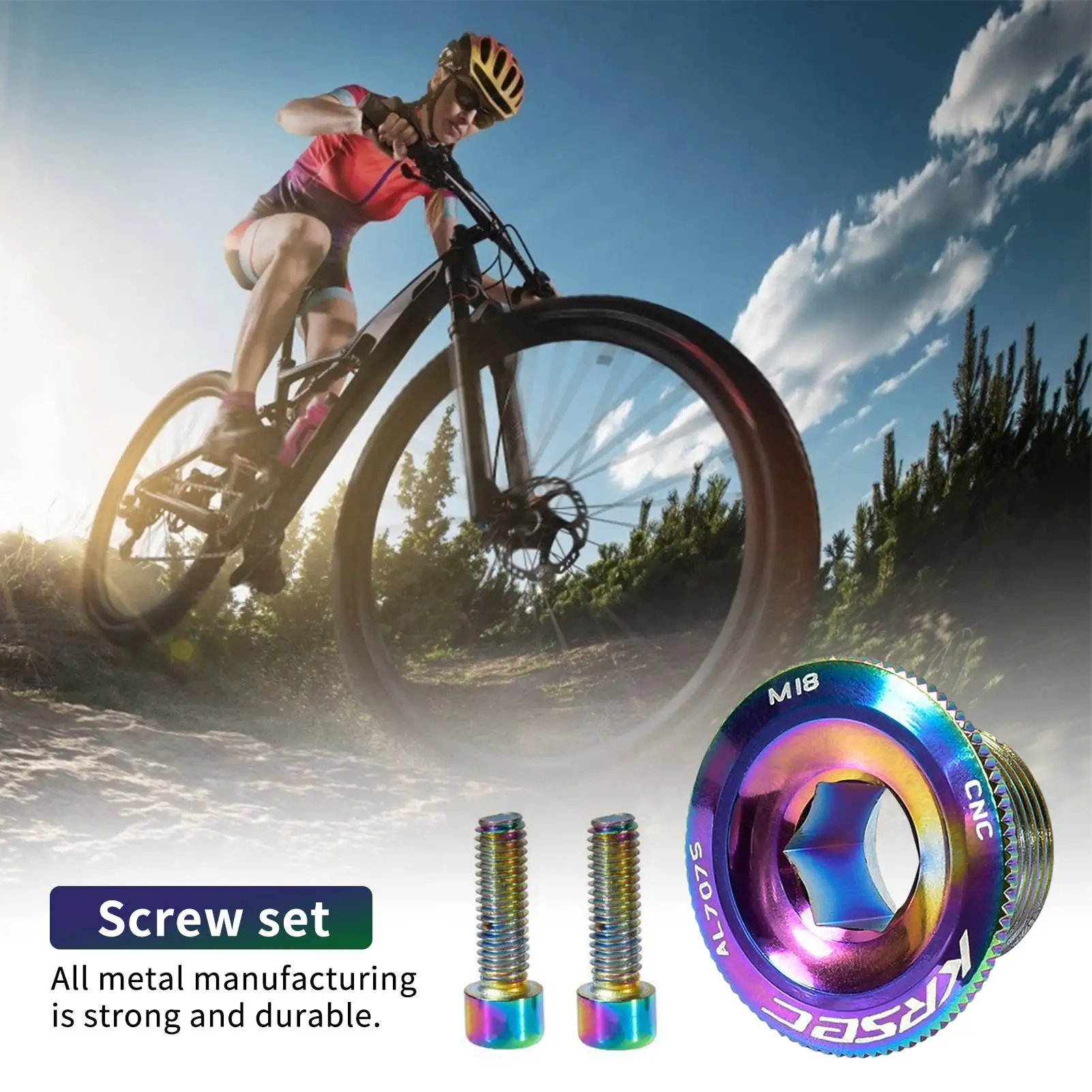 New M15/M18/M20 Crank Cover Screw Cap M20 MTB Crankset Cover Aluminum Road Bike Arm Bolt Mountain Bike Parts Accessories
New M15/M18/M20 Crank Cover Screw Cap M20 MTB Crankset Cover Aluminum Road Bike Arm Bolt Mountain Bike Parts Accessories