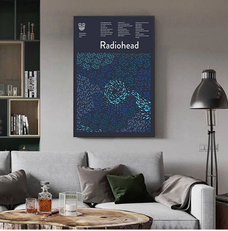 Radiohead Poster "Weird Fishes" Print Radiohead Wall Art Canvas Painting "In rainbows" Music Picture Home Room Wall Decoration
Radiohead Poster "Weird Fishes" Print Radiohead Wall Art Canvas Painting "In rainbows" Music Picture Home Room Wall Decoration