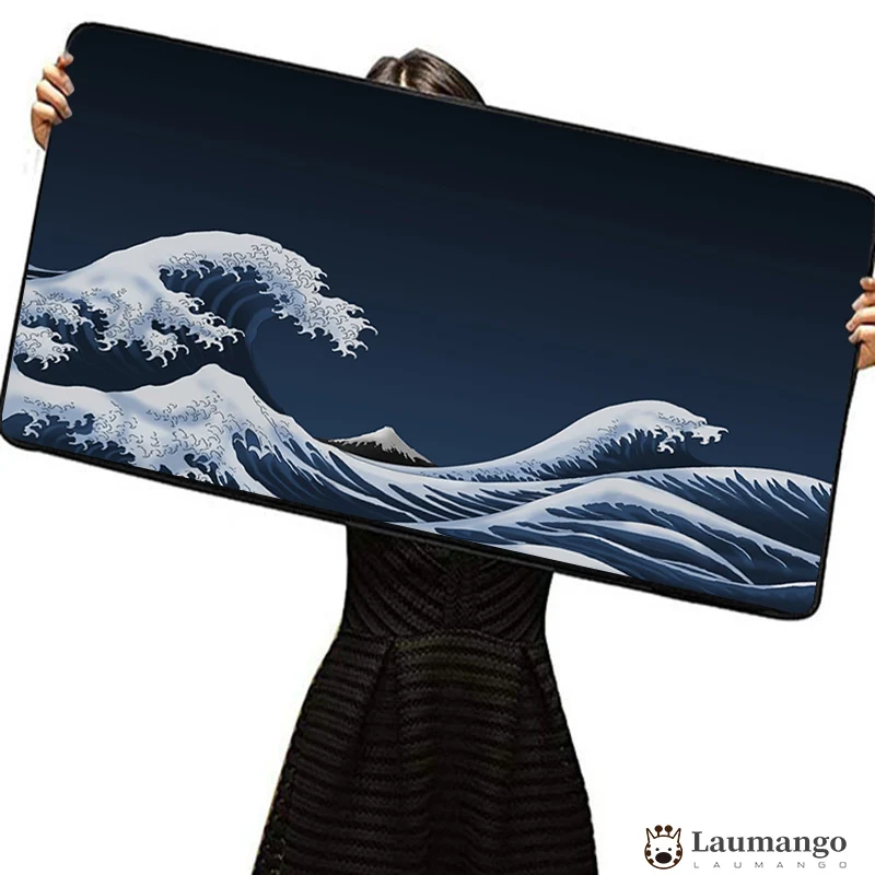 Japan Great Waves Art mouse pad kawaii gaming accessories Computer keyboard large desk mat Rubber xl carpet 90x40cm mousepad
Japan Great Waves Art mouse pad kawaii gaming accessories Computer keyboard large desk mat Rubber xl carpet 90x40cm mousepad