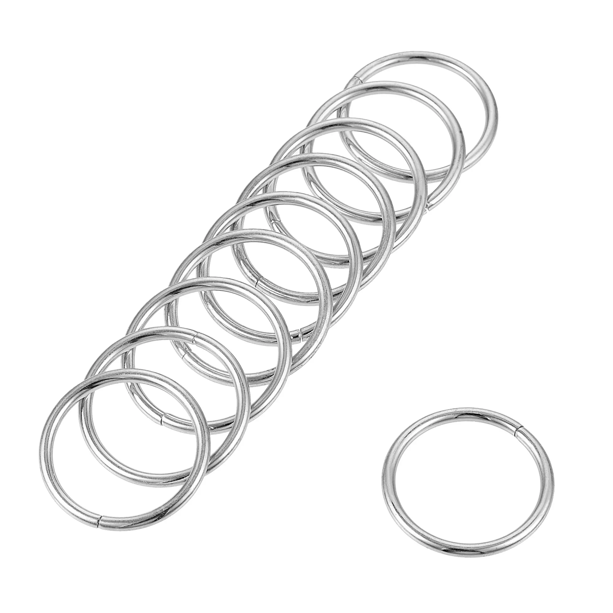 Uxcell 0.59"(15mm) O Rings Metal for Straps Bags Belts DIY Crafts Silver Tone 50pcs
Uxcell 0.59"(15mm) O Rings Metal for Straps Bags Belts DIY Crafts Silver Tone 50pcs