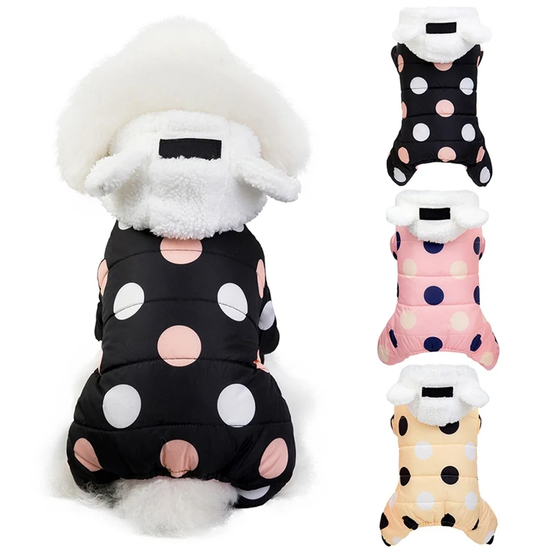 Pet Dog Clothes Winter Dog Hoodie Jumpsuit Small Dog Dot Printed Jacket Clothes Cute Fleece Ear Design Cotton-padded Coat
Pet Dog Clothes Winter Dog Hoodie Jumpsuit Small Dog Dot Printed Jacket Clothes Cute Fleece Ear Design Cotton-padded Coat