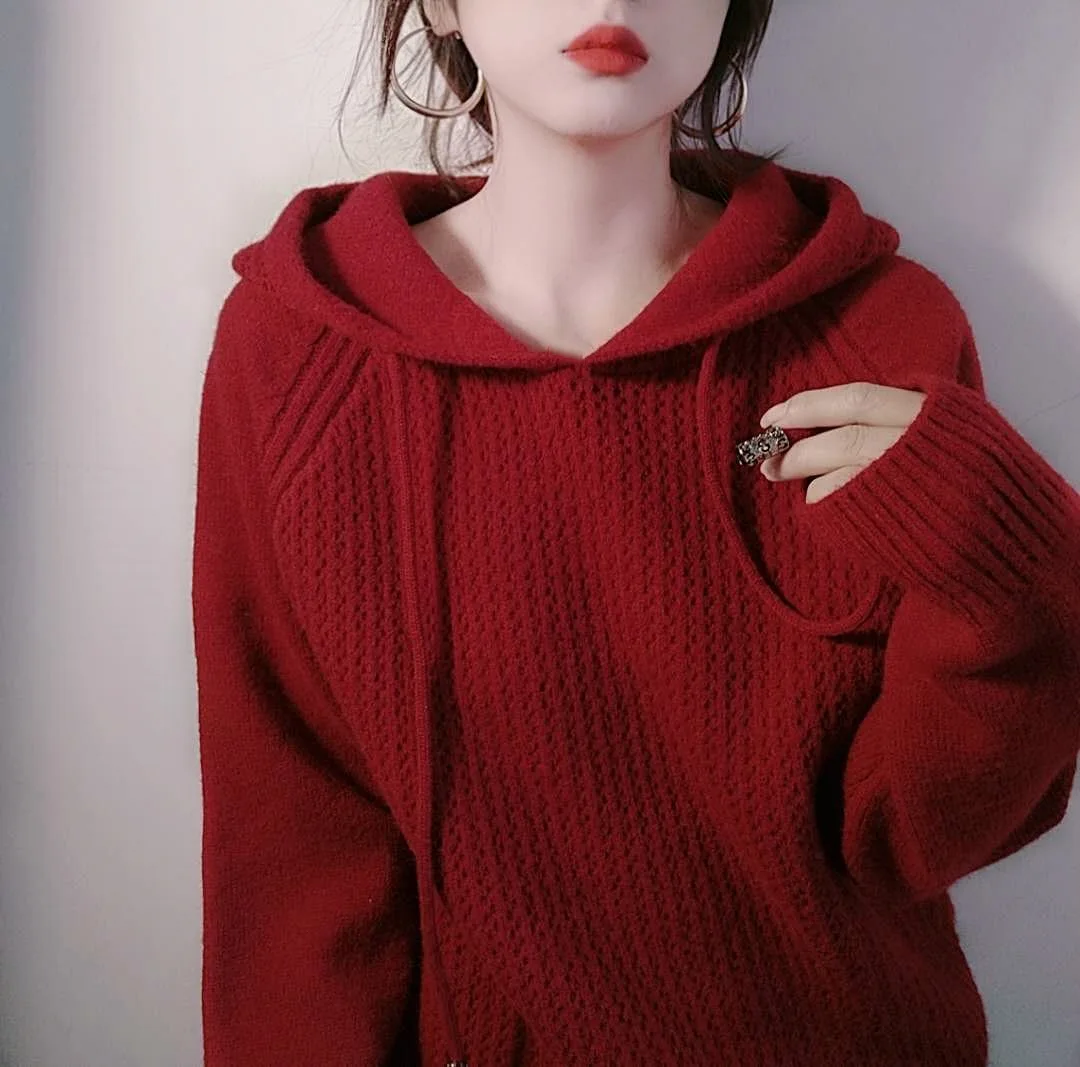 New 2021 Spring And Autumn Hooded Sweater Female Autumn And Winter Christmas Wind Loose Lazy Headband Cap Knit Sweater Tide
New 2021 Spring And Autumn Hooded Sweater Female Autumn And Winter Christmas Wind Loose Lazy Headband Cap Knit Sweater Tide