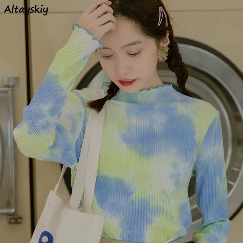 Футболка женская с длинным рукавом, Яркая модная шикарная приталенная рубашка в стиле колледжа, повседневный Топ Ins Harakuju, весна
Футболка женская с длинным рукавом, Яркая модная шикарная приталенная рубашка в стиле колледжа, повседневный Топ Ins Harakuju, весна