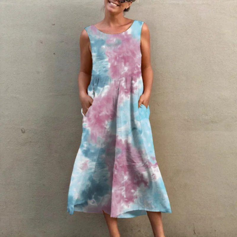 Sale Spring Chain Tie-dye Printed Jumpsuit Women Elegant O Neck Sleeveless Tank Romper Wide Leg Pocket Summer Beach Overalls 2XL
Sale Spring Chain Tie-dye Printed Jumpsuit Women Elegant O Neck Sleeveless Tank Romper Wide Leg Pocket Summer Beach Overalls 2XL