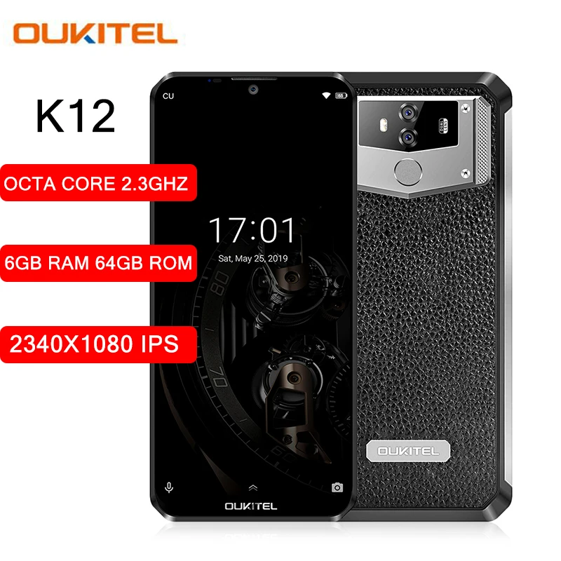 10000 мАч 6 3 дюймов OUKITEL K12 4G смартфон MT6765 Восьмиядерный 2 ГГц ГБ ОЗУ 64 Гб двойная