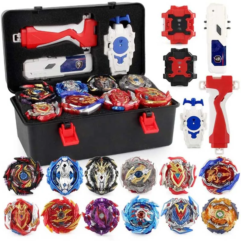 New Tops Launchers Beyblade Burst Set Toys with Starter and Arena Metal God Bayblade Bey Blade Blades Sparking Toys
New Tops Launchers Beyblade Burst Set Toys with Starter and Arena Metal God Bayblade Bey Blade Blades Sparking Toys