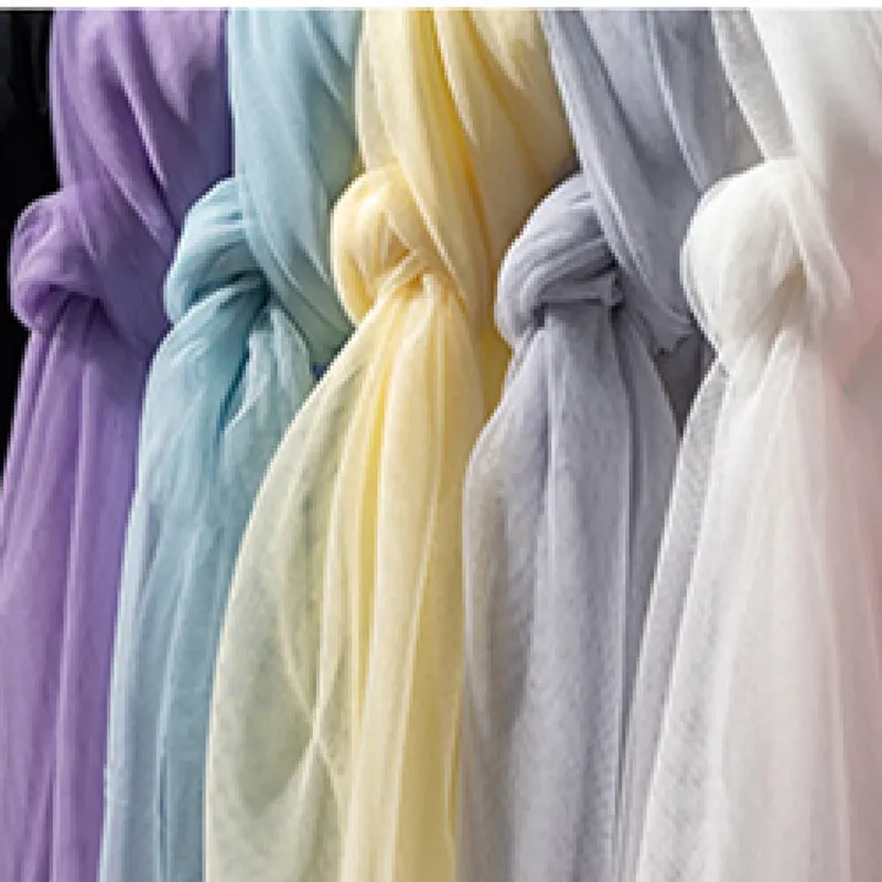 

1 Meter 30A Encrypted Soft Mesh Fabric Gauze Small Eye Yarn Net Cloth Handmade Curtains Dress Wedding Home Decor DIY Materials
